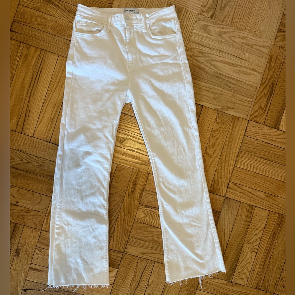 White Bootcut Flare Jeans